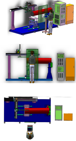 雙錐注塑機料筒內孔熔覆專機(圖2) 雙錐注塑機料筒內孔熔覆專機(圖2)
